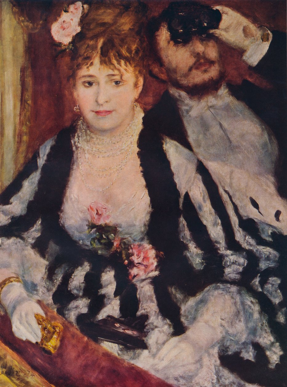 La Loge Teaterboksen, 1874, 1938 af Pierre Auguste Renoir