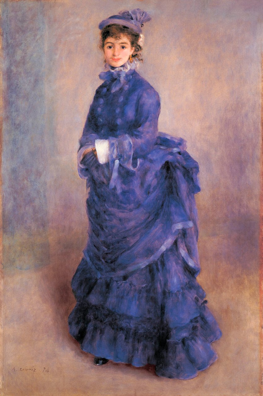 "La Parisienne", portræt af Madame Henriette Henriot, fransk skuespillerinde og foretrukken model af maleren af Pierre Auguste Renoir