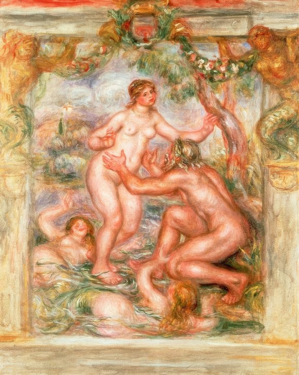 Saône på vej mod Rhône af Pierre Auguste Renoir
