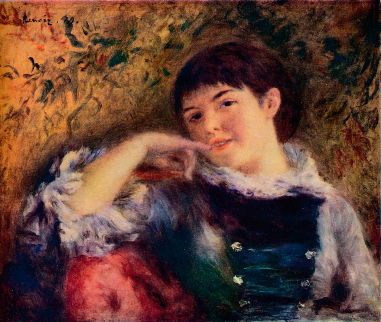 Drømmeren, c1800-tallet af Pierre Auguste Renoir