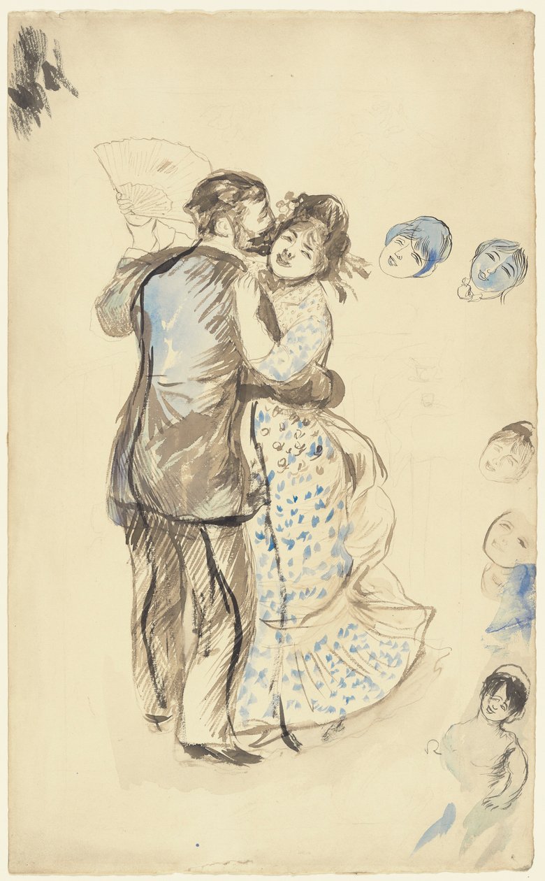 La danse? la campagne (Dansen på landet) af Pierre Auguste Renoir
