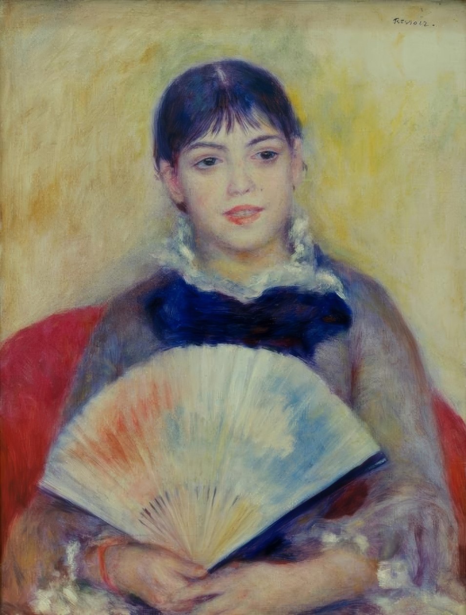 Kvinden med blæseren af Pierre Auguste Renoir