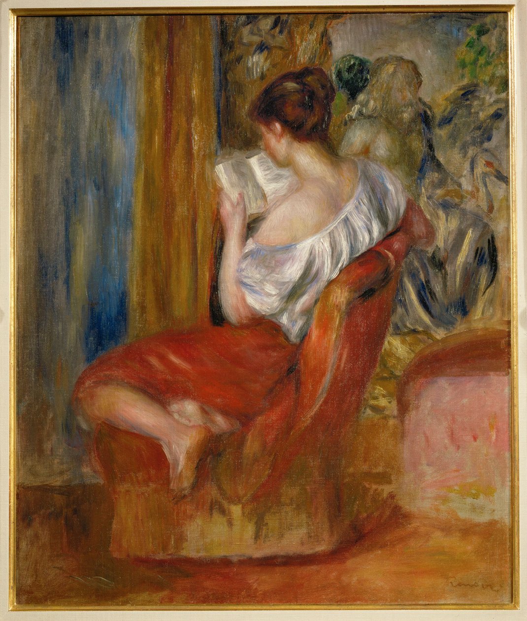 Læseren (olie på lærred) af Pierre Auguste Renoir