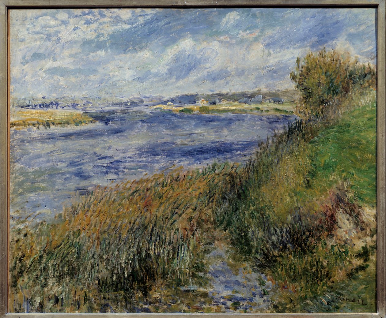 La seine a Champrosay. Maleri af Pierre Auguste Renoir (1841-1919) af Pierre Auguste Renoir