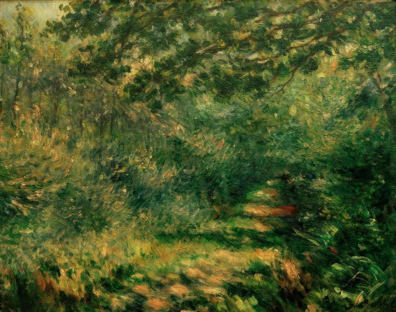 Gyden i skoven af Pierre Auguste Renoir