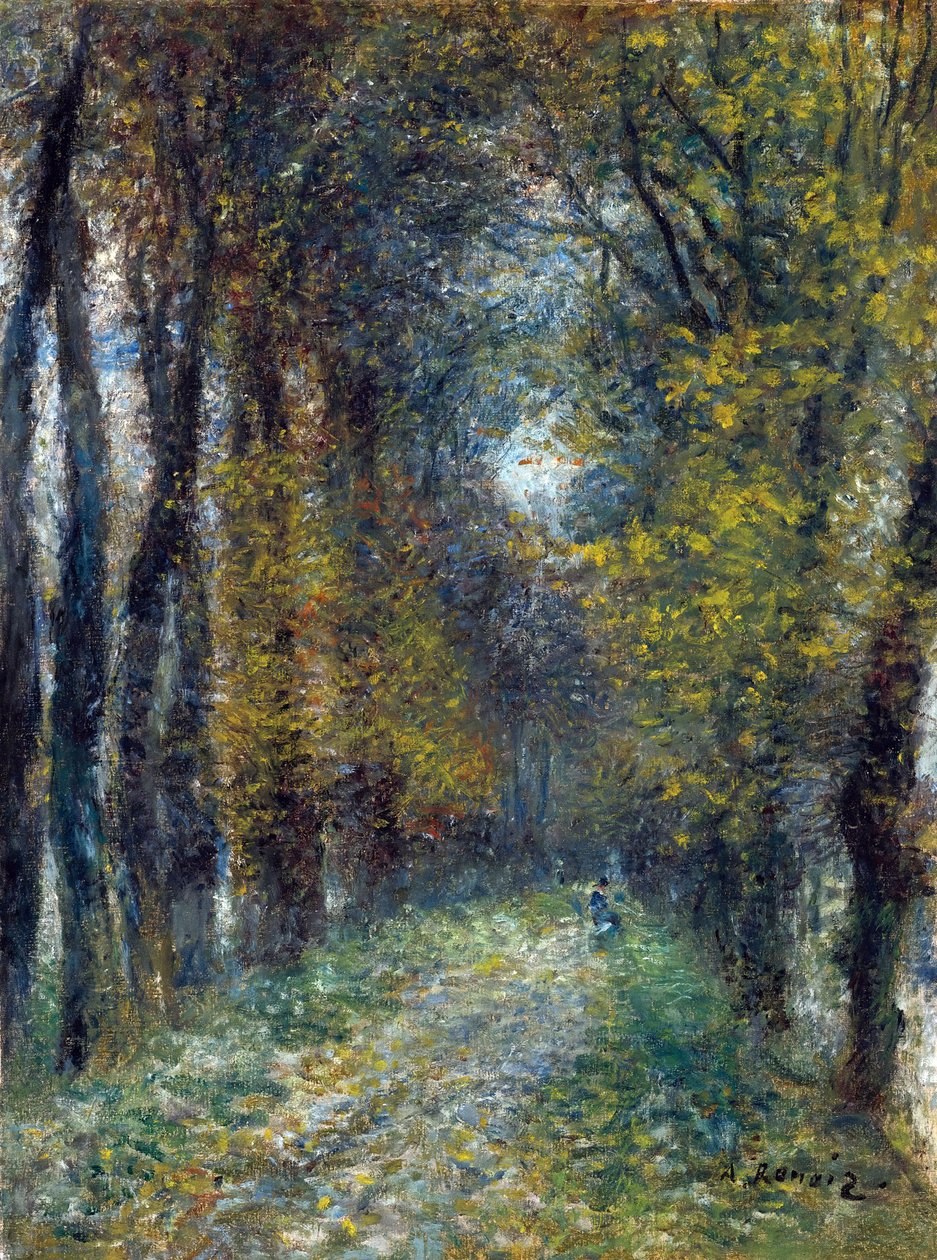 Den overdækkede gyde - Maleri af Pierre Auguste Renoir (1841-1919) af Pierre Auguste Renoir
