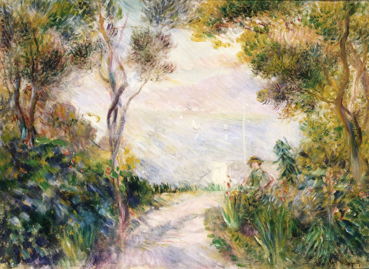 Landskab, Vejens Ende af Pierre Auguste Renoir