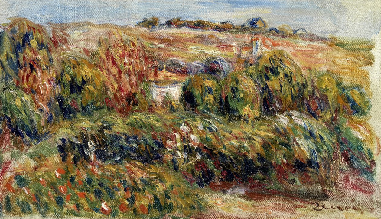Landskab i Provence, ca. 1900 af Pierre Auguste Renoir