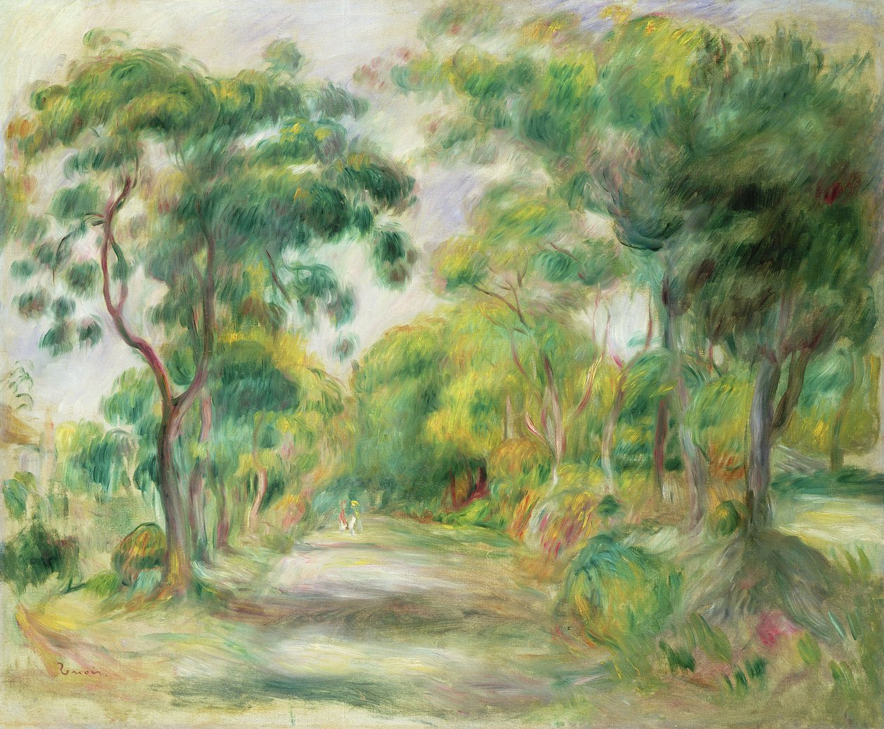 Midi-landskab (olie på lærred) af Pierre Auguste Renoir