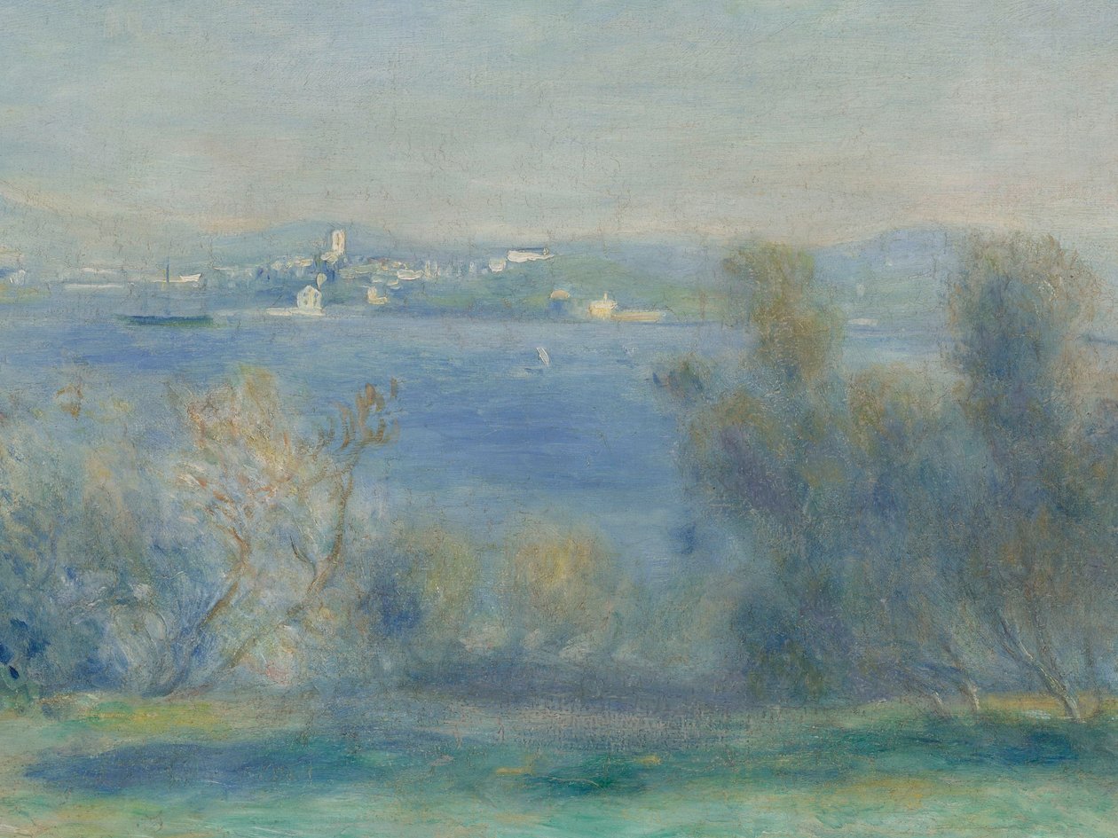 Landskab ved Middelhavet (udsigt over Toulon) af Pierre Auguste Renoir