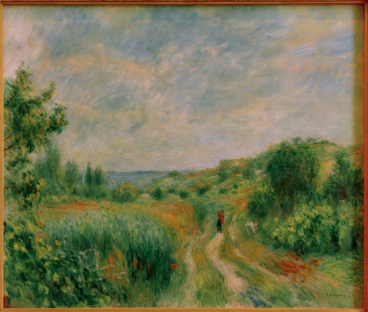Landskab nær Essoyes af Pierre Auguste Renoir