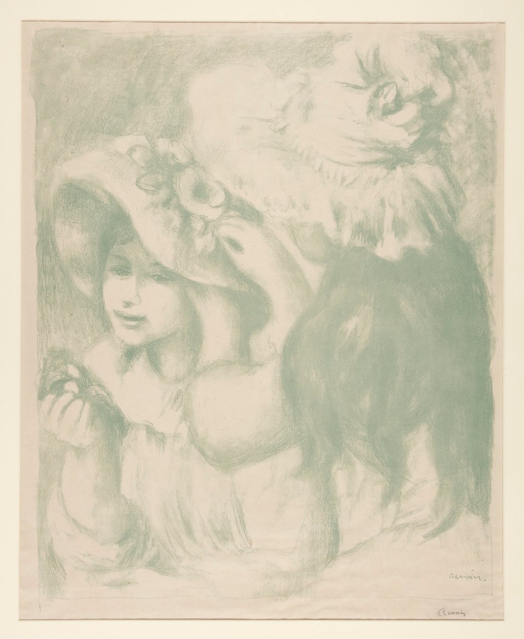 Le Chapeau ?pingl? (The Pinned Hat) af Pierre Auguste Renoir