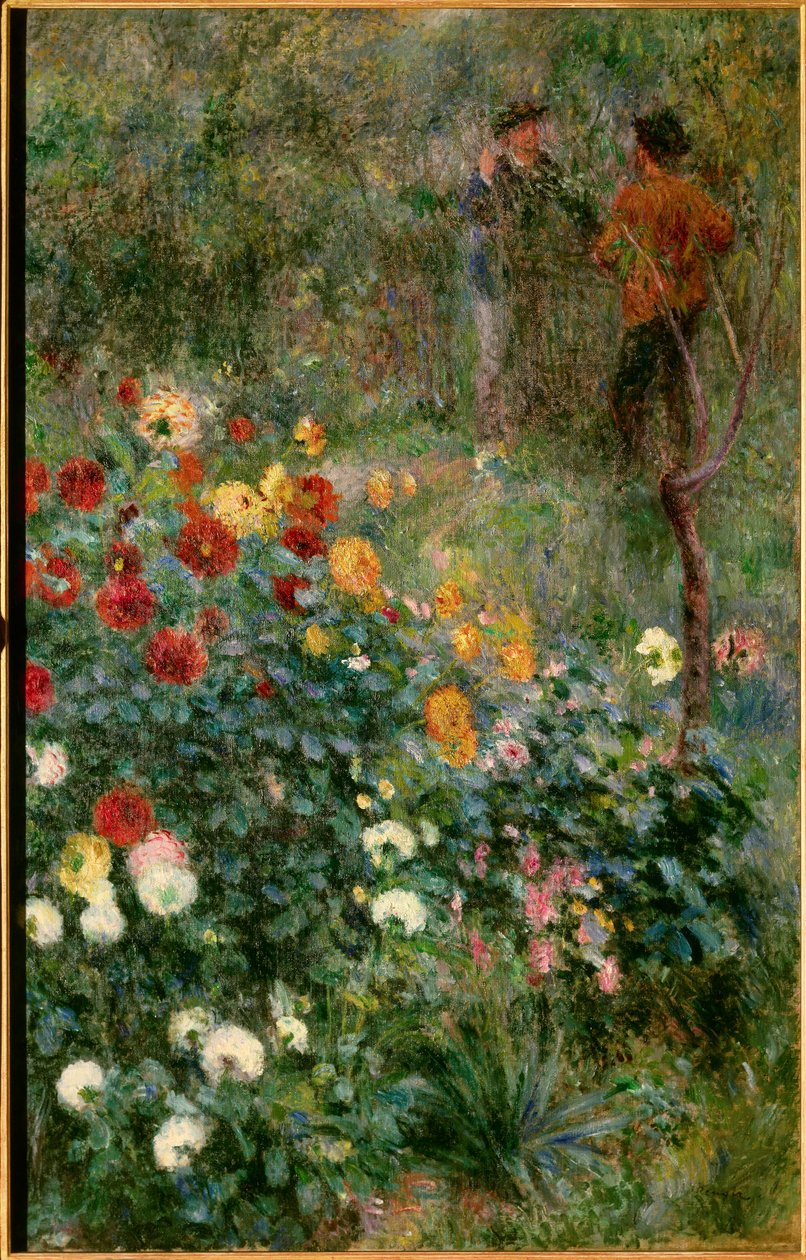 Haven rue Cortot i Montmartre Maleri af Pierre Auguste Renoir (1841-1919) 1876 Pittsburgh. Institut for Kunst af Pierre Auguste Renoir