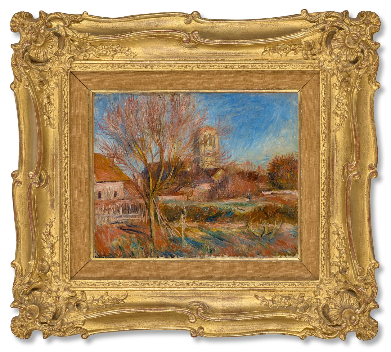 Kirken i Essoyes, ca. 1900 (olie på lærred) af Pierre Auguste Renoir