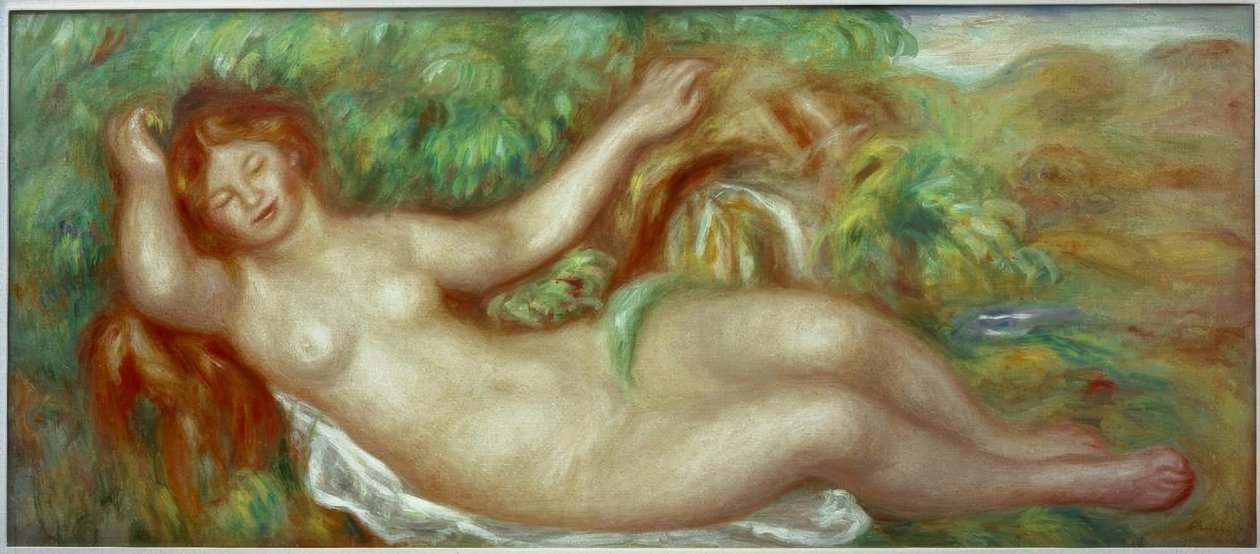Liggende nøgen (Kilden) af Pierre Auguste Renoir