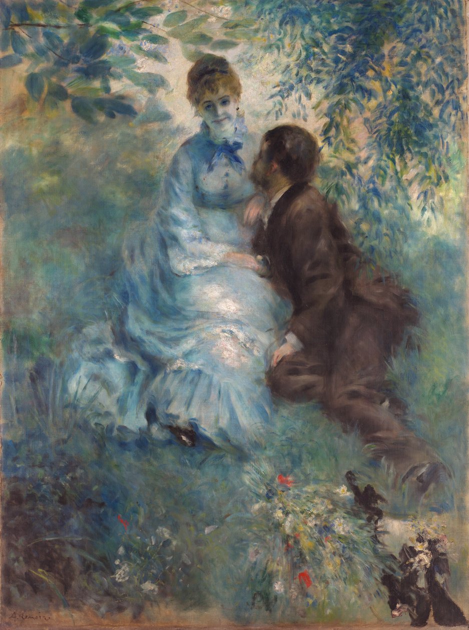 Lovers Idyll, 1875 af Pierre Auguste Renoir