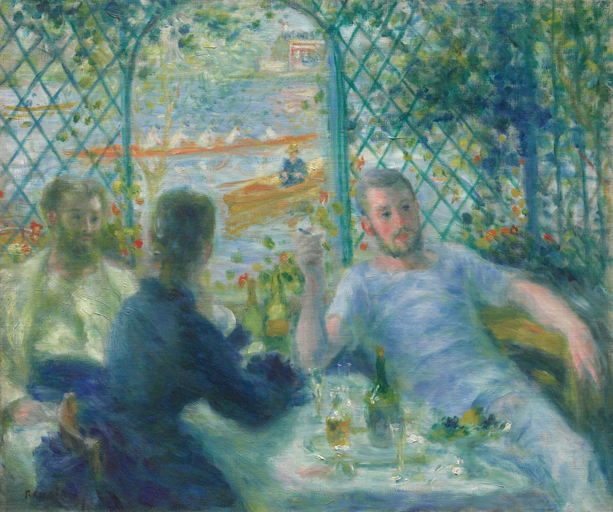 Frokost på Restaurant Fournaise (roernes frokost) af Pierre Auguste Renoir