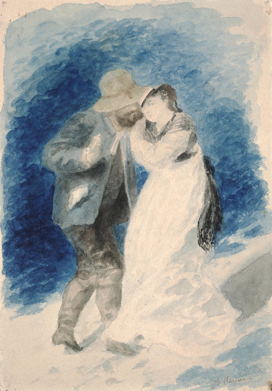 Hr. Jules Le Coeur og Ms. Clemence Trehot af Pierre Auguste Renoir