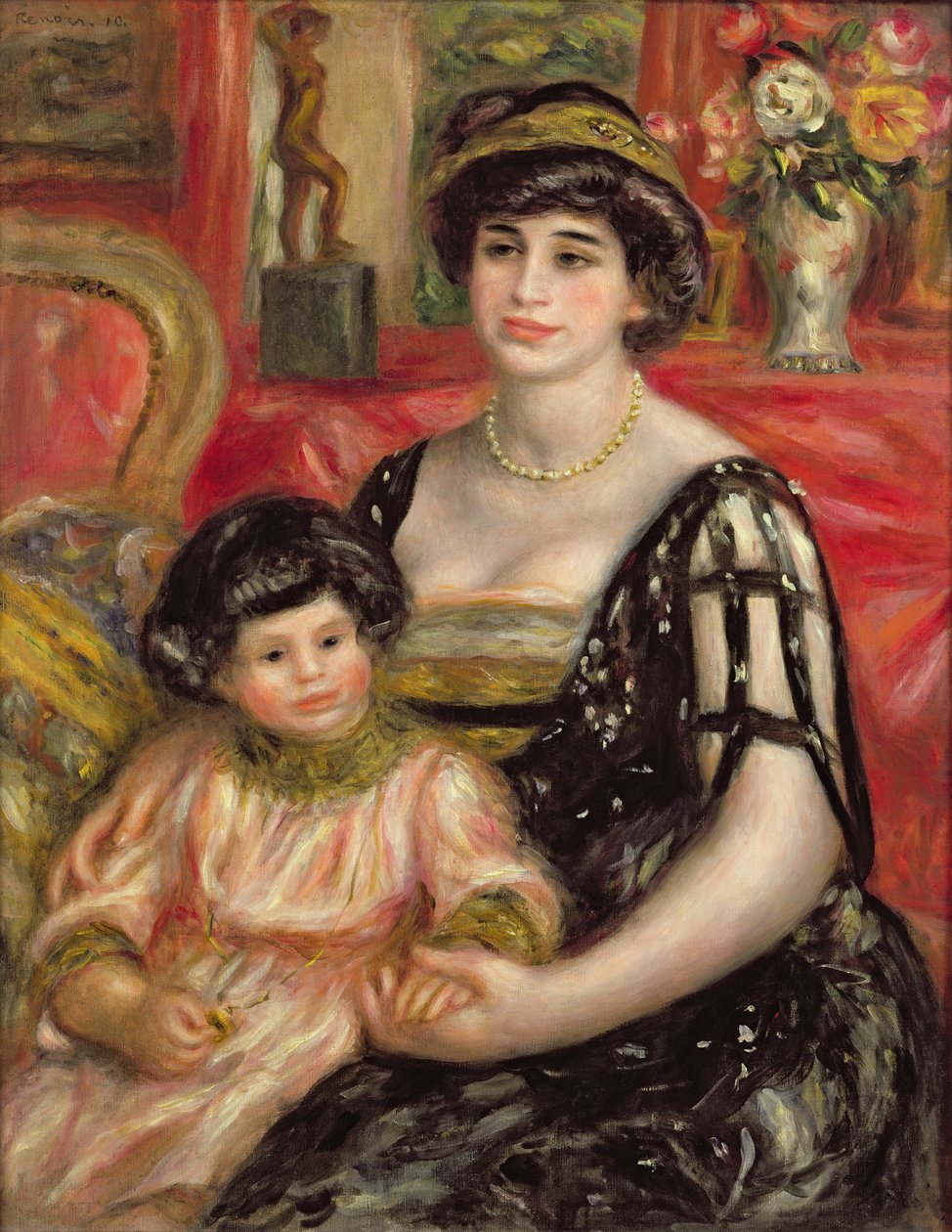 Madame Josse Bernheim-Jeune og hendes søn Henry, 1910 af Pierre Auguste Renoir