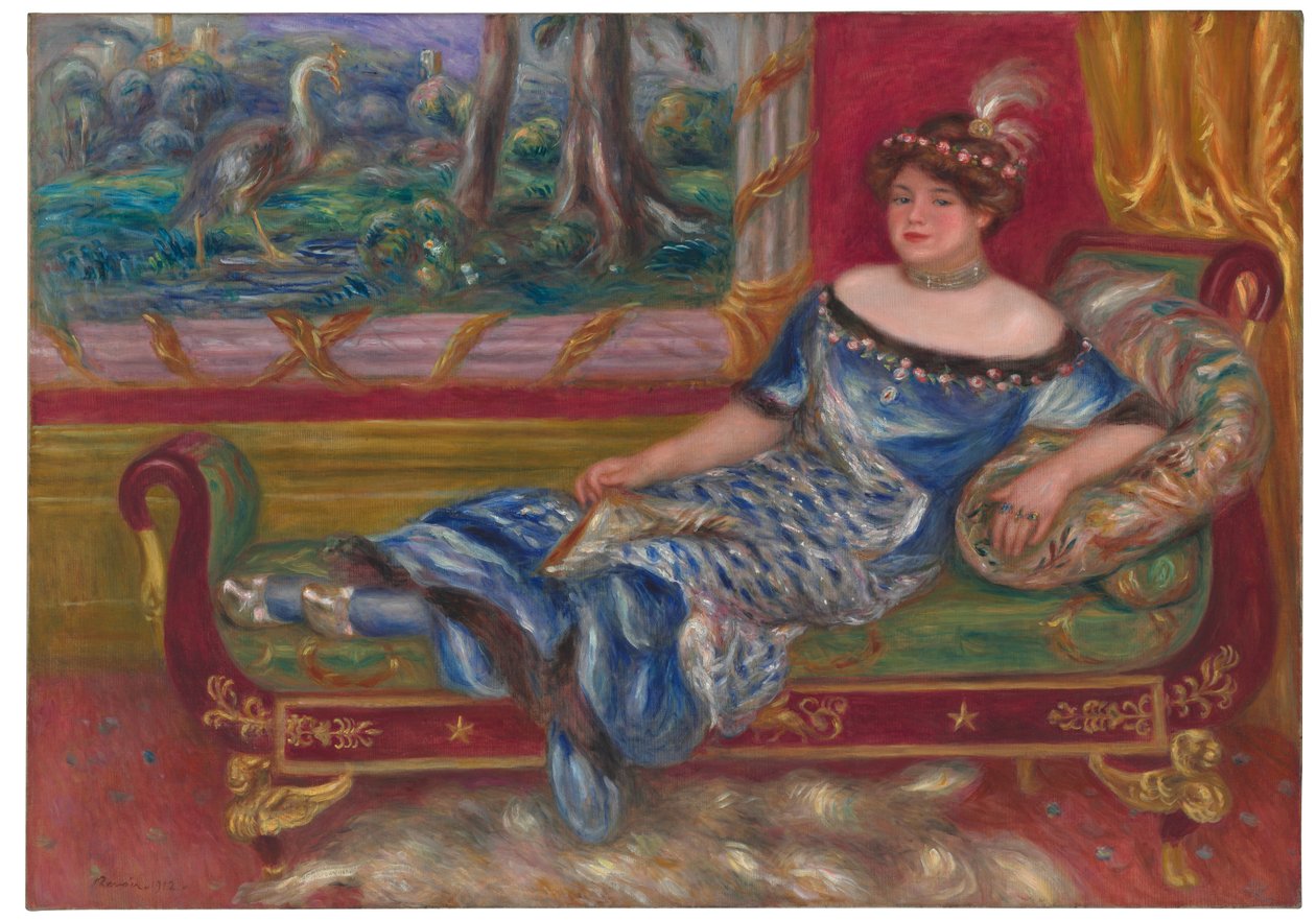 Madame de Galéa ved meridianen, 1912 af Pierre Auguste Renoir