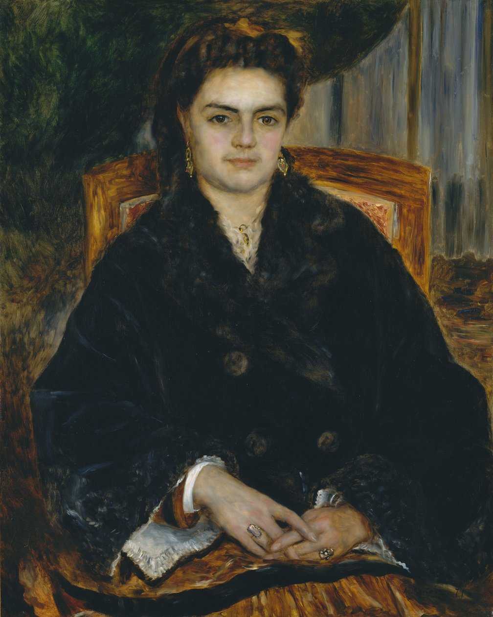 Madame Édouard Bernier Marie-Octavie-Stéphanie Laurens, 1838-1920, 1871. af Pierre Auguste Renoir