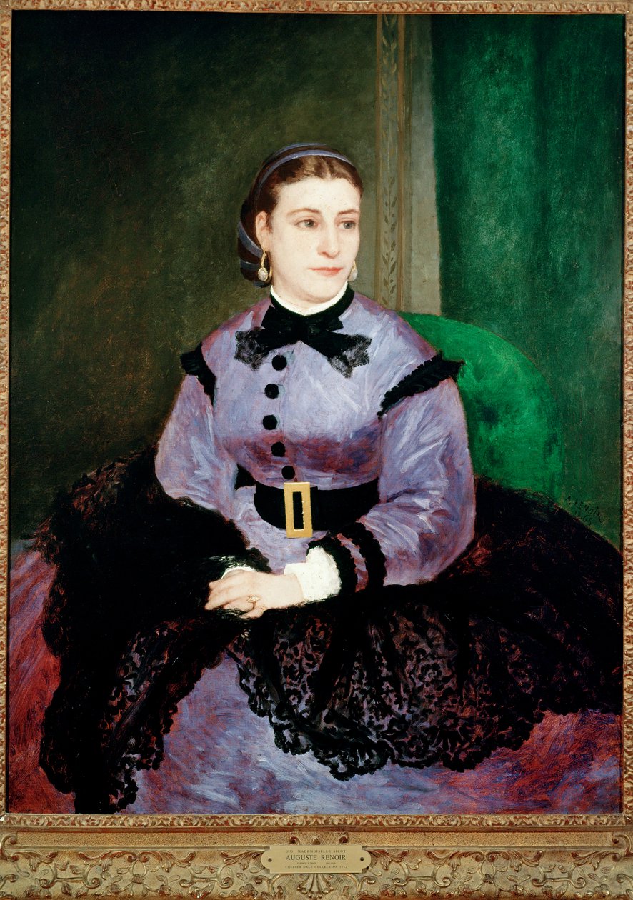 Mademoiselle Sicot (olie på lærred) af Pierre Auguste Renoir