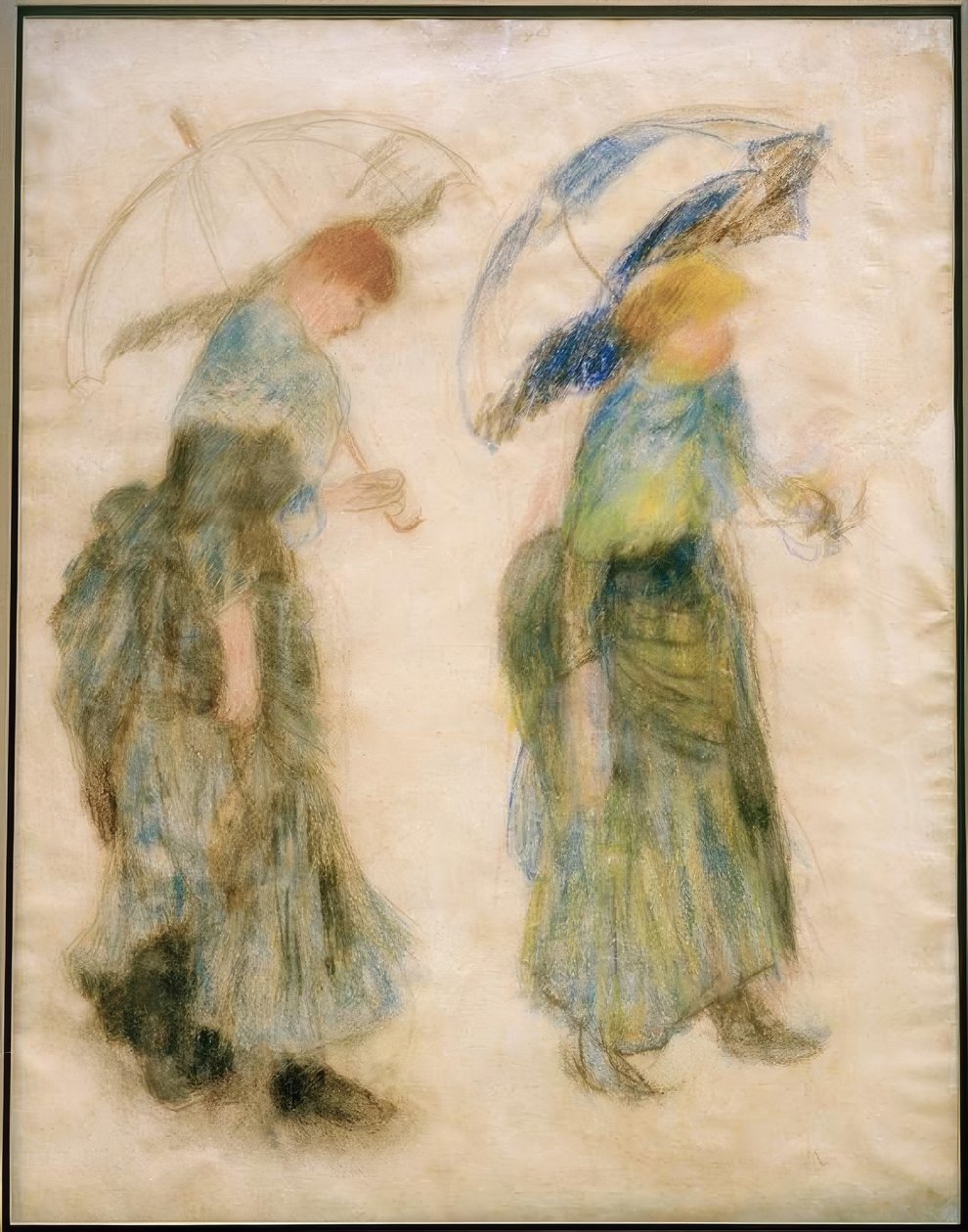 Pige med paraply af Pierre Auguste Renoir