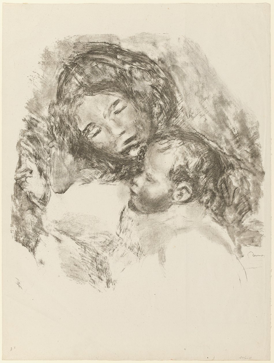 Barsel, stor tallerken af Pierre Auguste Renoir