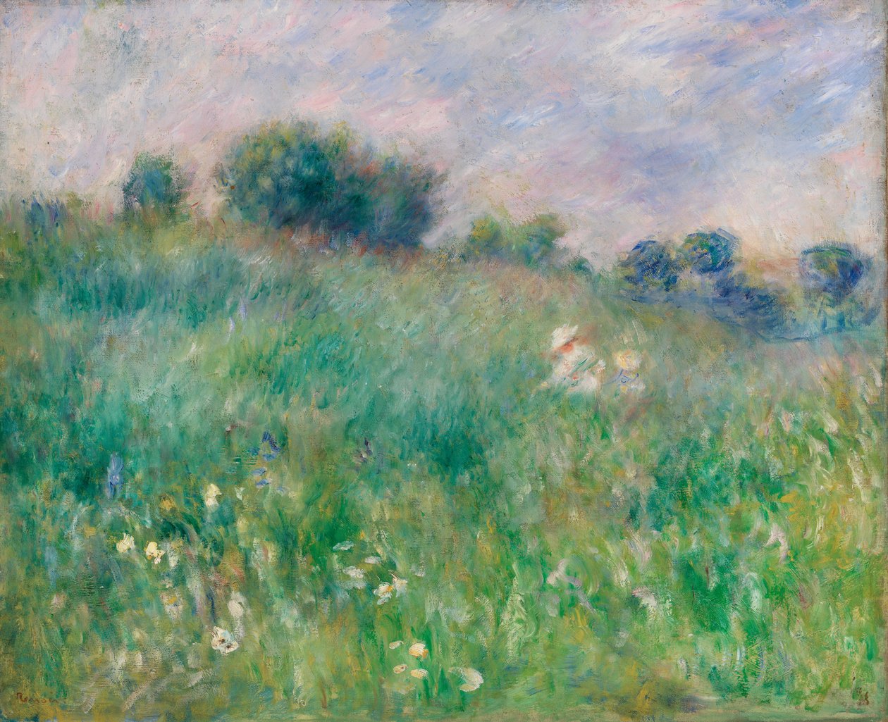 Meadow (La Prairie) af Pierre Auguste Renoir