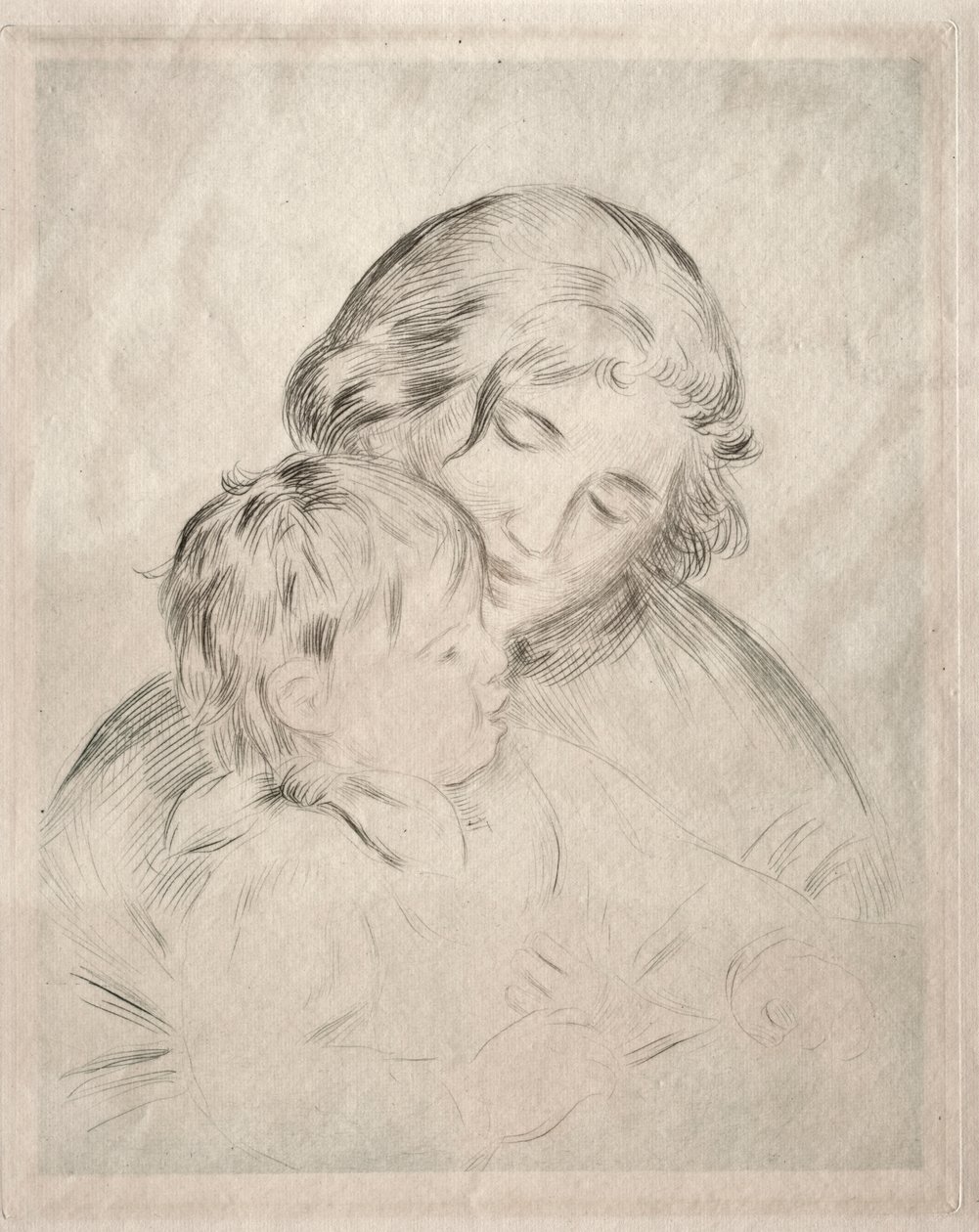 Mor og Barn af Pierre Auguste Renoir