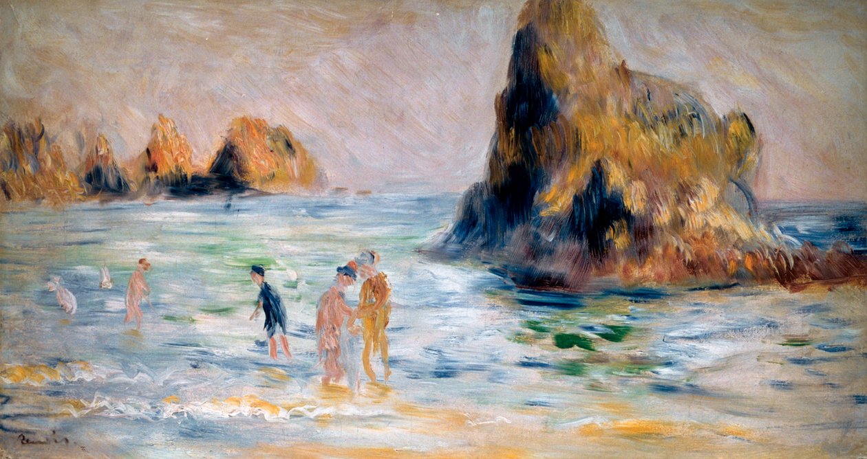 Moulin Huet Bay, Guernsey, c1883 af Pierre Auguste Renoir