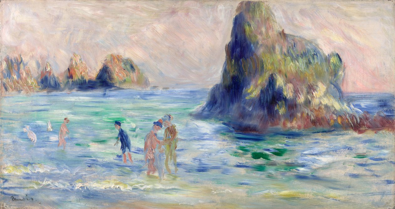 Moulin Huet Bay, Guernsey, ca. 1883 af Pierre Auguste Renoir