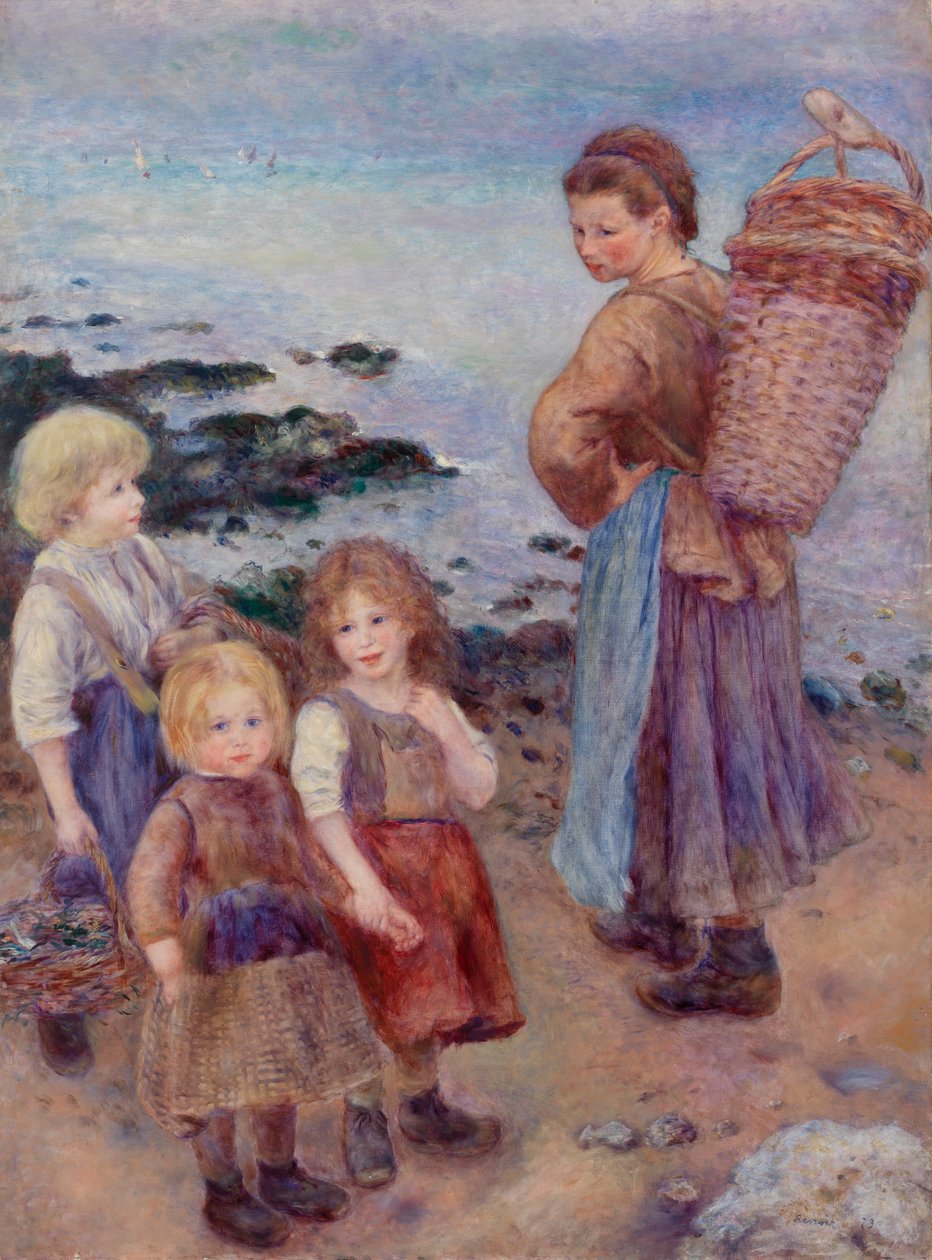 Muslingefiskere ved Berneval af Pierre Auguste Renoir