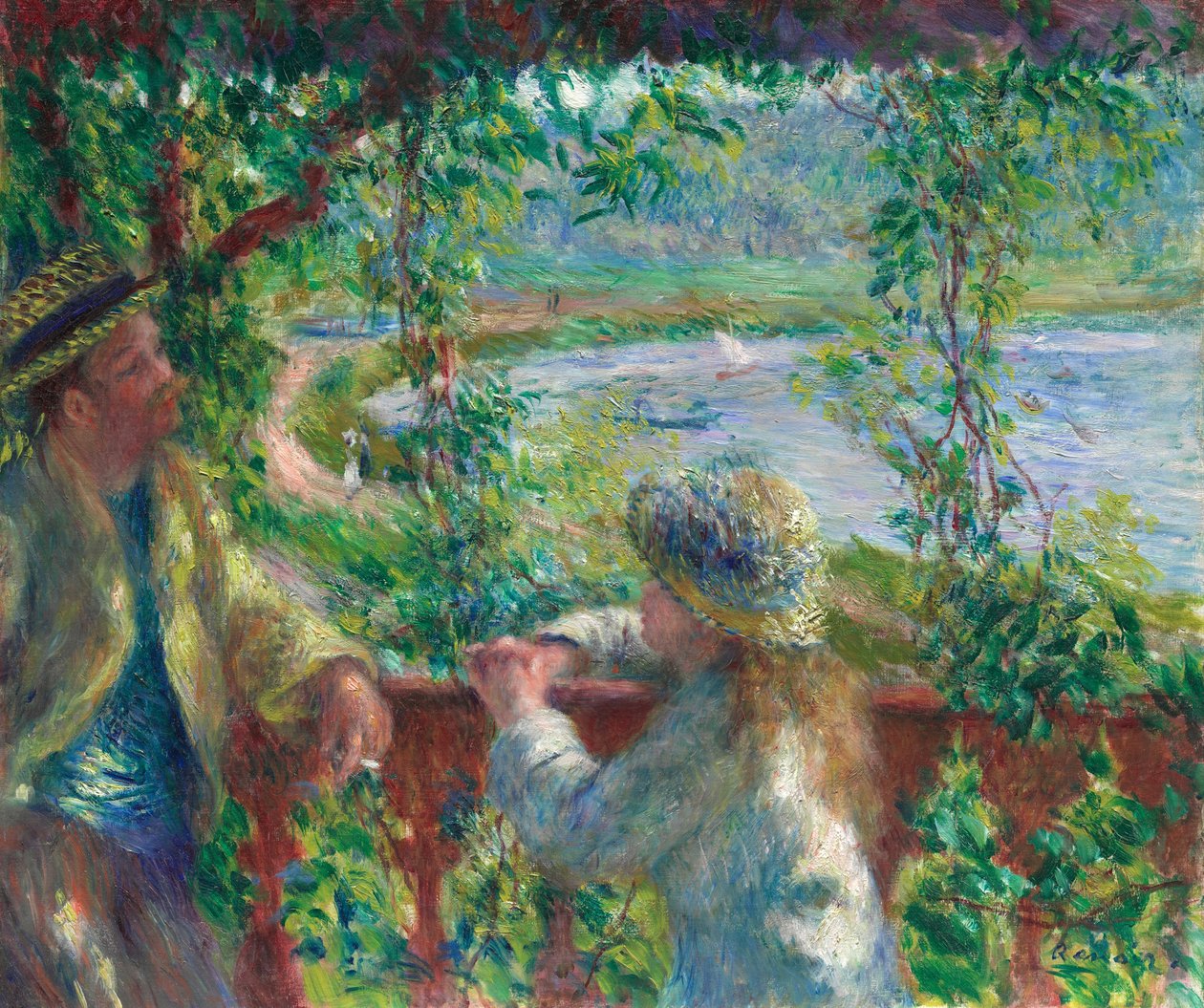 Tæt på søen af Pierre Auguste Renoir