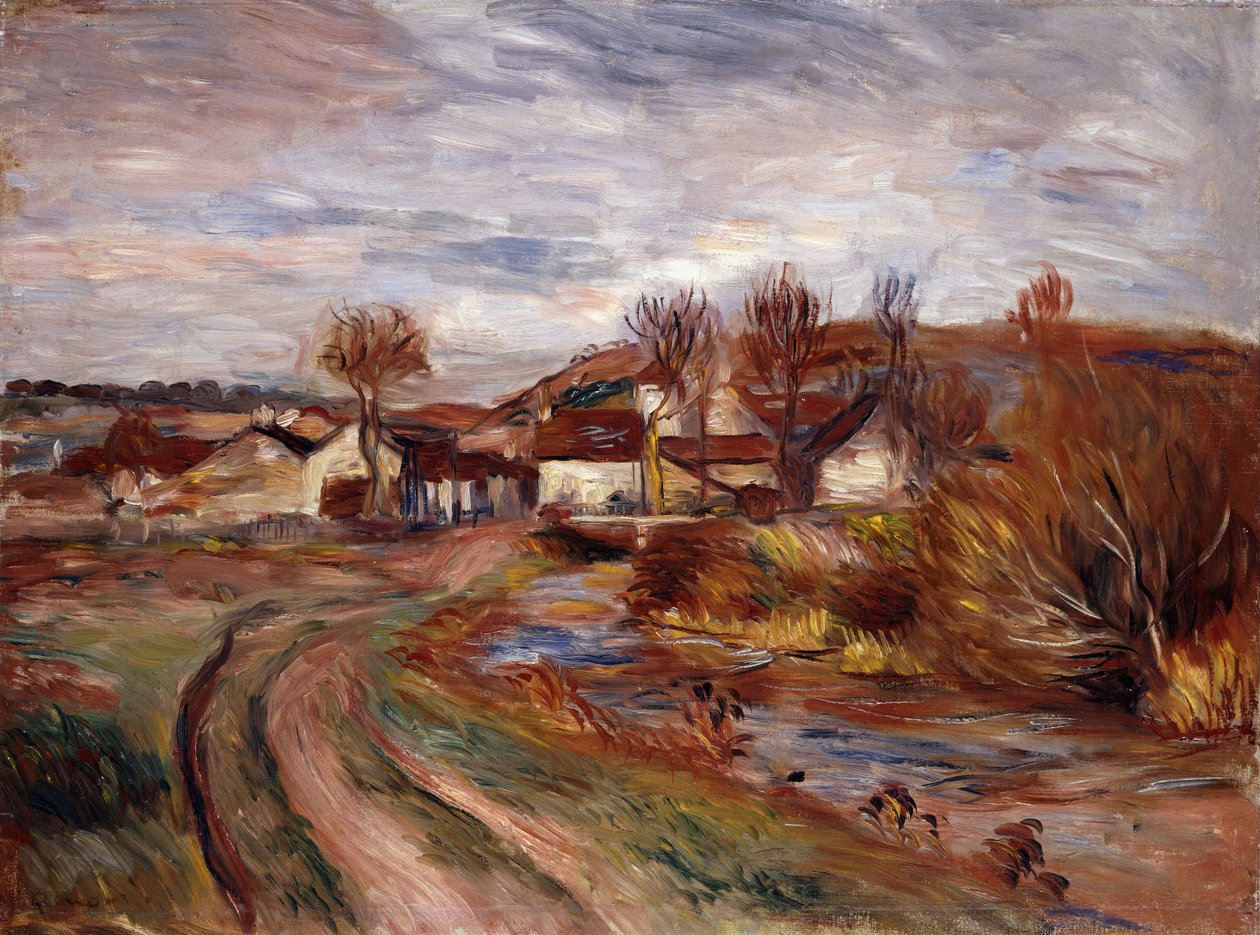 Normandiets landskab; Landskab i Normandiet, 1895 af Pierre Auguste Renoir
