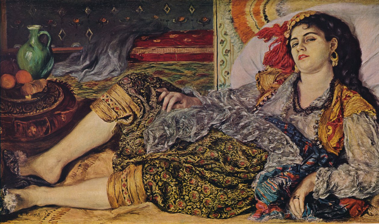 Odalisque, 1870. af Pierre Auguste Renoir