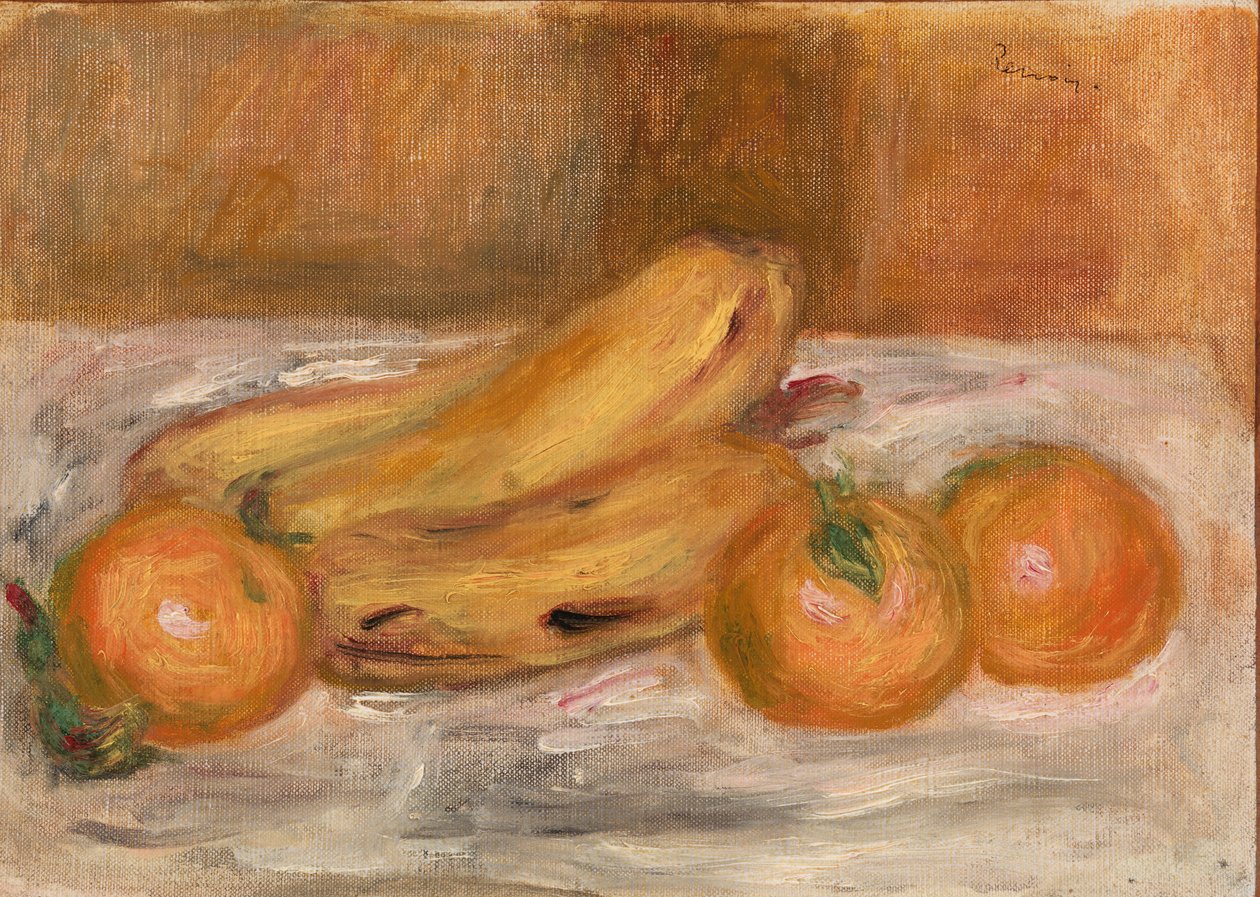 Appelsiner og bananer af Pierre Auguste Renoir