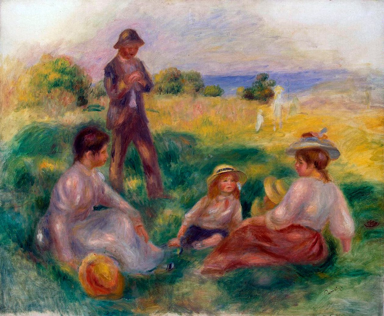 Fest på landet i Berneval, 1898. af Pierre Auguste Renoir