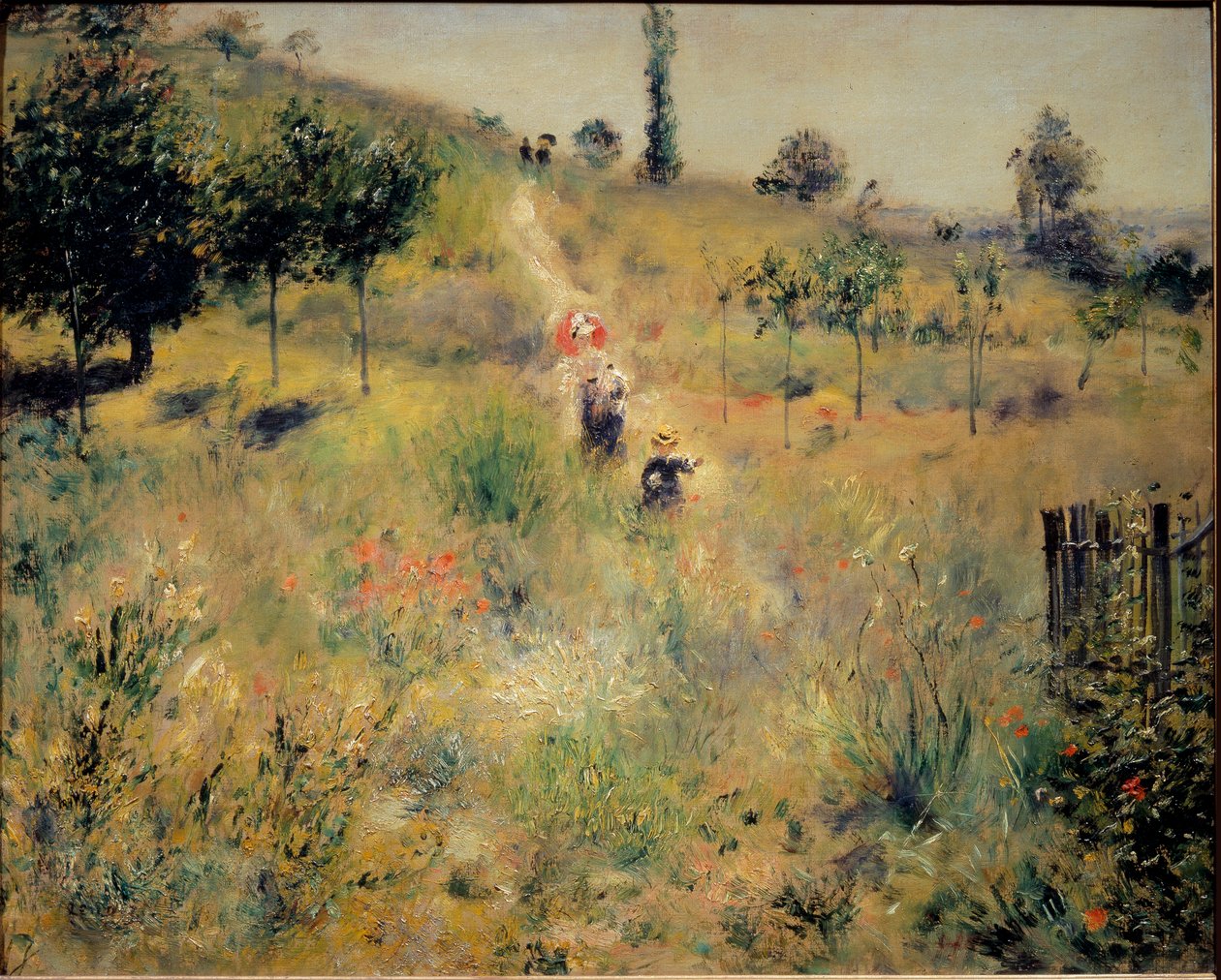 Sti stiger i de høje urter af Pierre Auguste Renoir