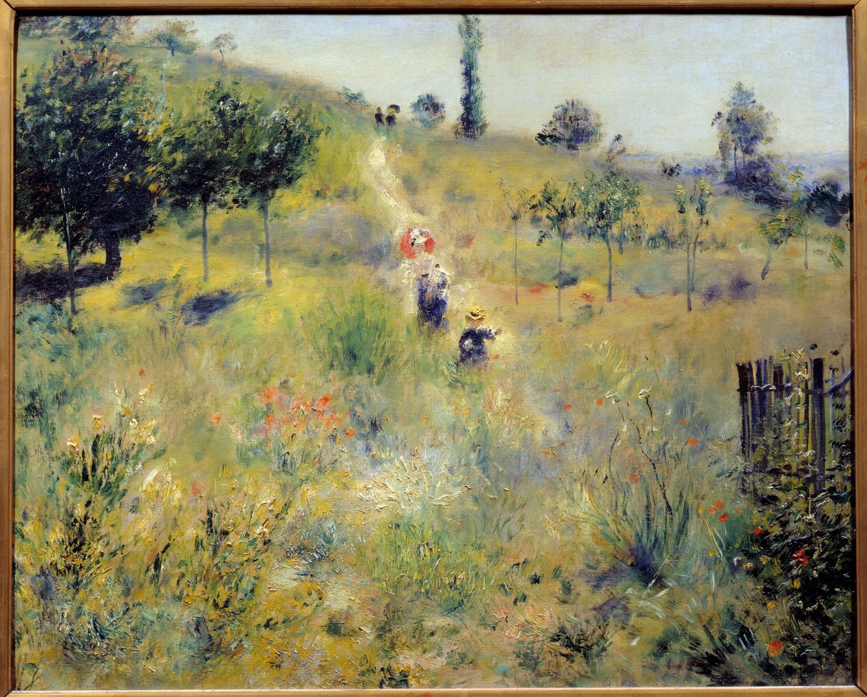 Stien stiger i de høje urter Maleri af Pierre Auguste Renoir (1841-1919) 1875 Søn. 0,6x0,74 m Paris, musee d