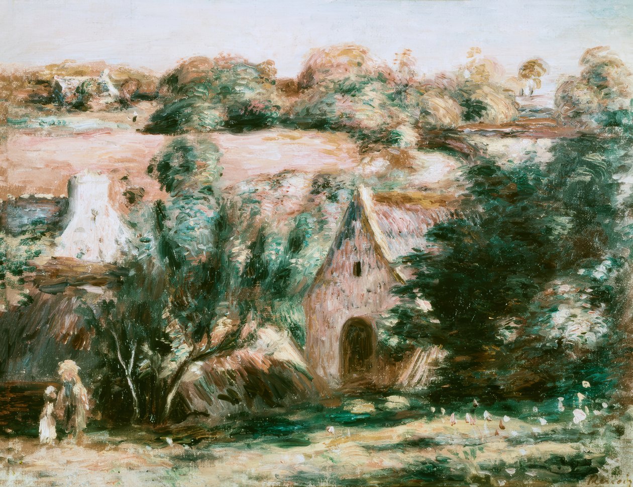 Bretagne landskab af Pierre Auguste Renoir
