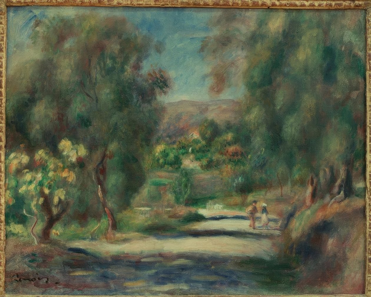 Cagnes landskab af Pierre Auguste Renoir
