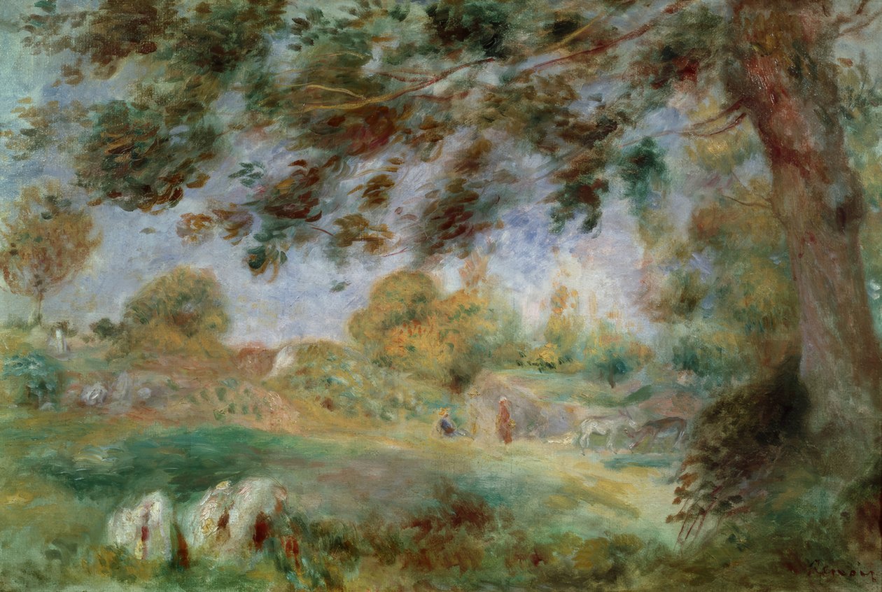 Forårs landskab af Pierre Auguste Renoir
