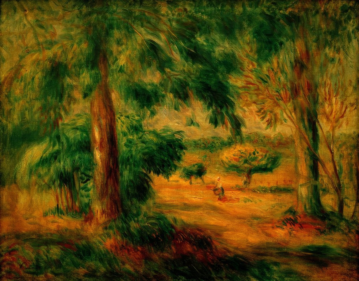 Midi landskab af Pierre Auguste Renoir