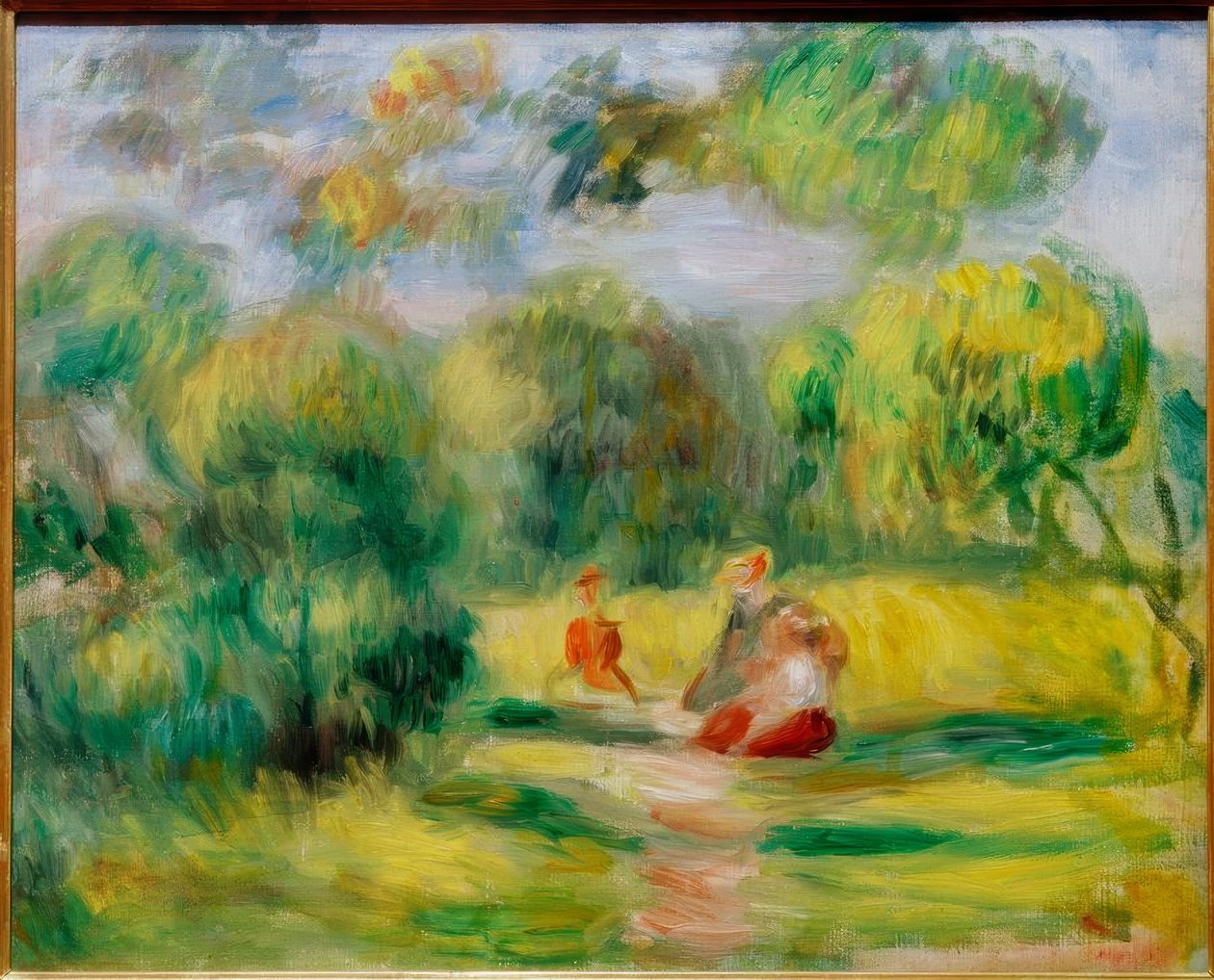 Karakterer i et landskab af Pierre Auguste Renoir