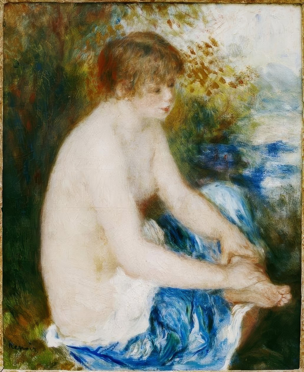 Lille blå nøgen af Pierre Auguste Renoir