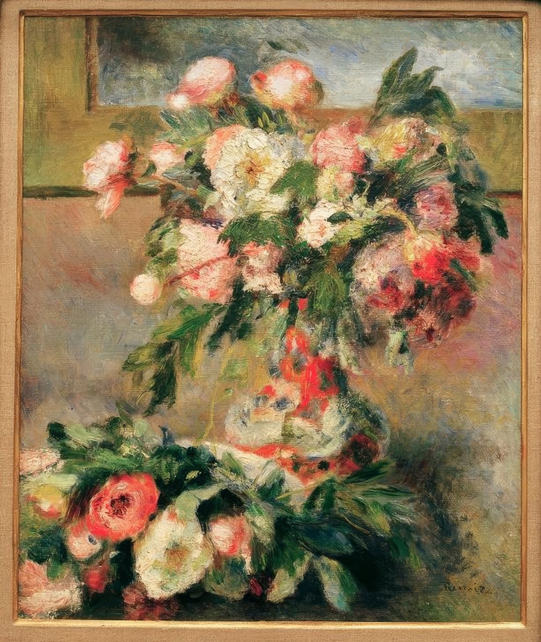 Pæoner af Pierre Auguste Renoir
