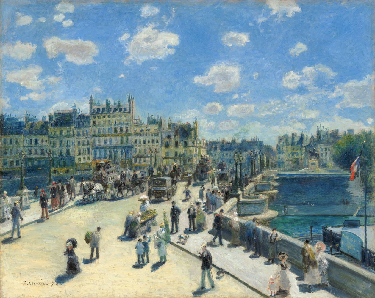Pont Neuf, Paris, 1872. af Pierre Auguste Renoir