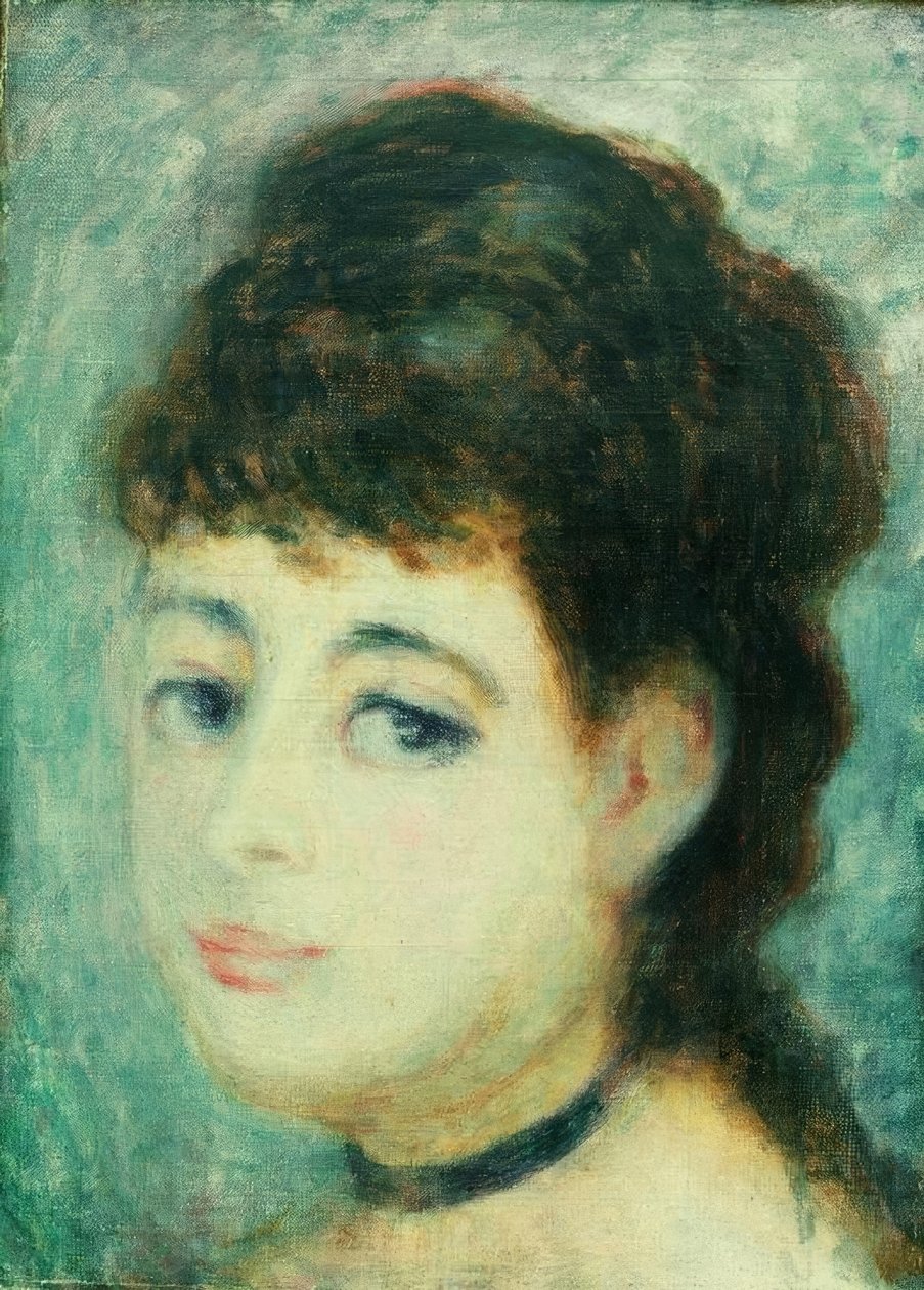 Portræt af en ung kvinde. Pariseren af Pierre Auguste Renoir