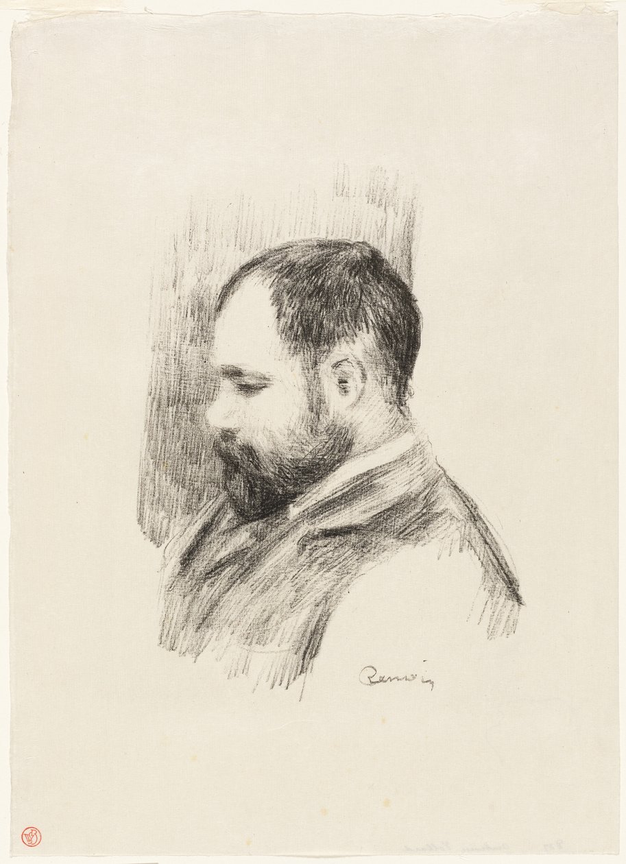 Portræt af Ambroise Vollard af Pierre Auguste Renoir